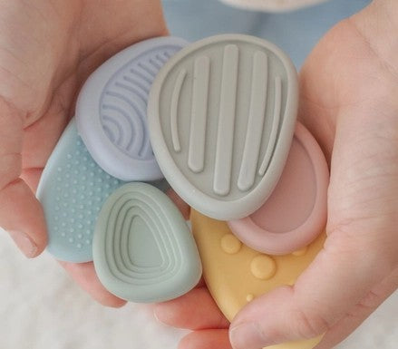 Worry Stones – Calming Sensory Fidget For Kids (Set of 6)