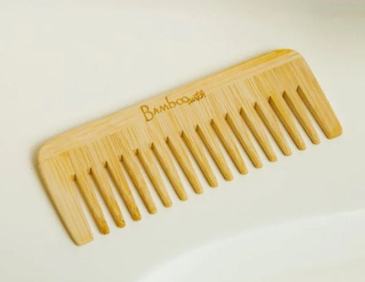 Bamboo Wide Tooth Comb - Compact