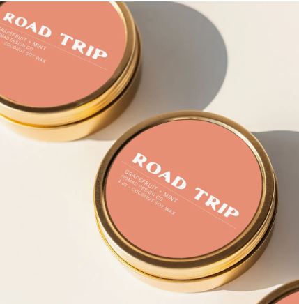 Road Trip Travel Tin Candle