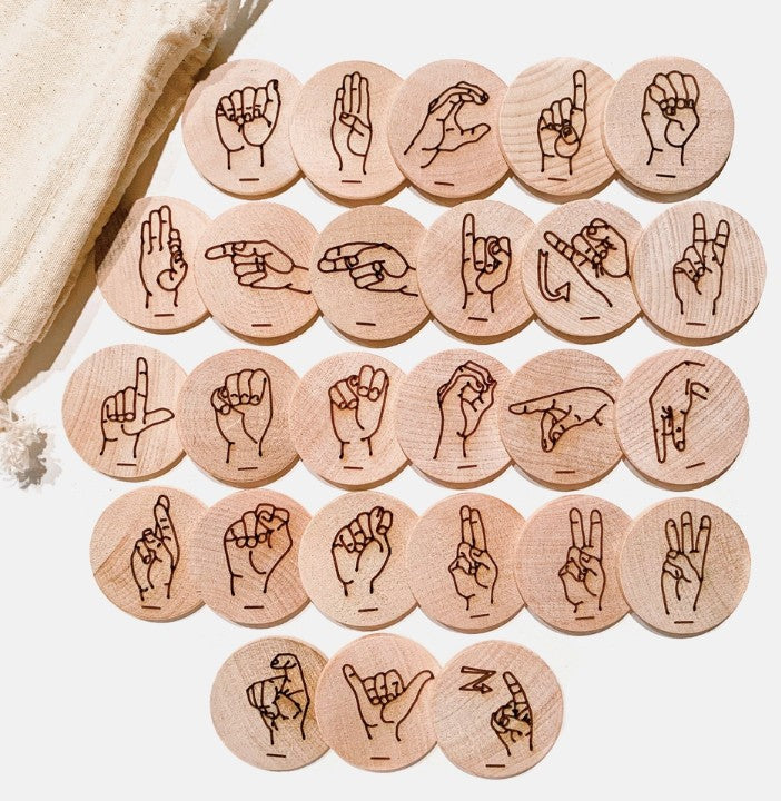 Sign Language Tiles by Tree Fort Toys
