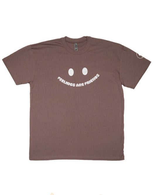 Feelings Are Friends Heavyweight Tee - Shitake