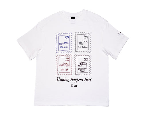 Healing Happens Here Stamps Beefy Retro Tee